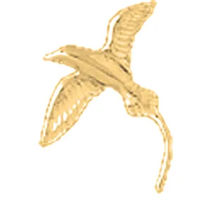 14K or 18K Gold Bermuda Longtail Bird Pendant