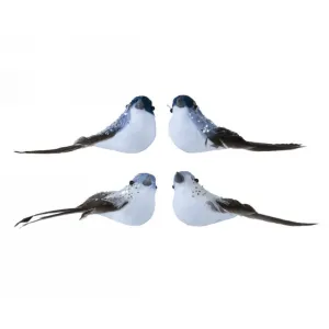 Decoris 10cm Blue Foam Birds