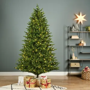 Everlands 2.1m (7ft) Sunpeaks Fir Pre-Lit Artificial Christmas Tree