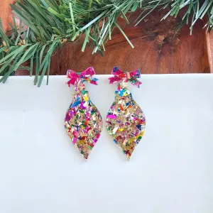 Gold Confetti Ornament Earrings