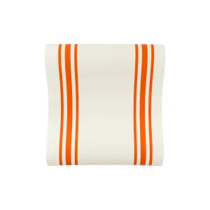 Harvest Rust Striped Paper Table Runner