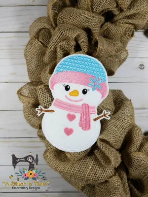 ITH Wreath Decor Snowgirl (5x7 hoops)