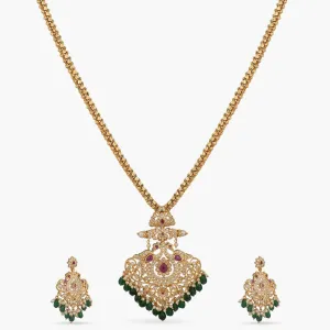 Kaustav Antique Pendant Set