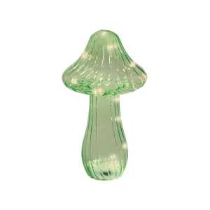 Lumineo  25cm Green Mushroom Micro LED Warm White