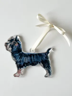 Yorkie Black & Tan Acrylic Ornament